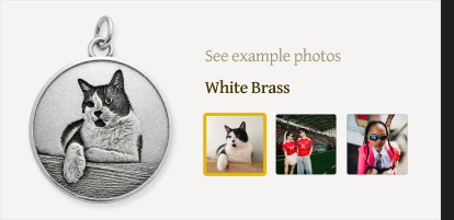 A selection of photos that work well for a pendant