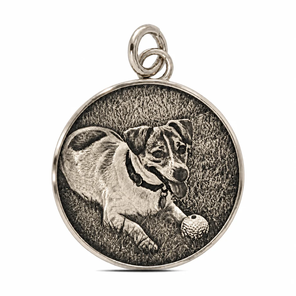 White Brass pendant example