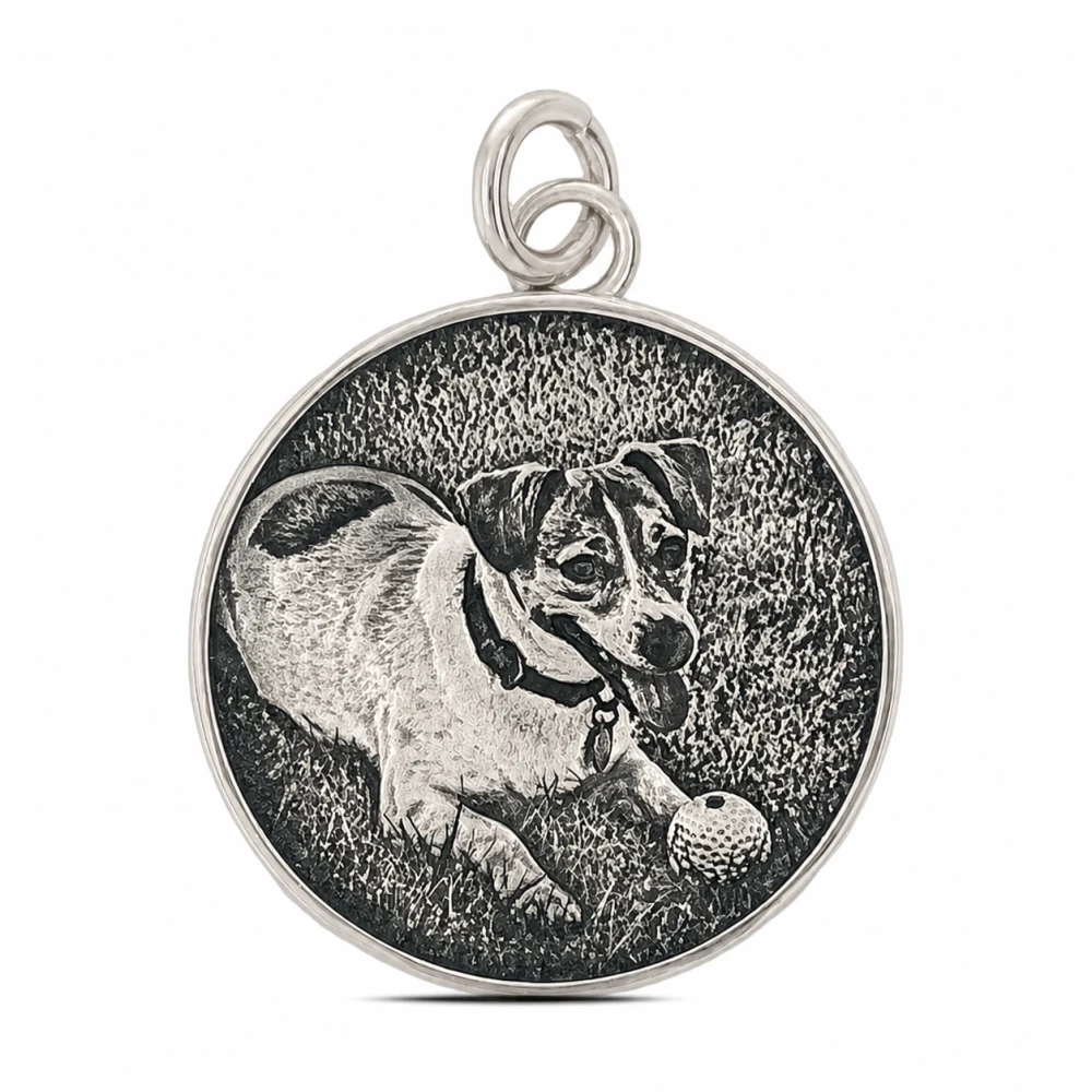 White Brass pendant example