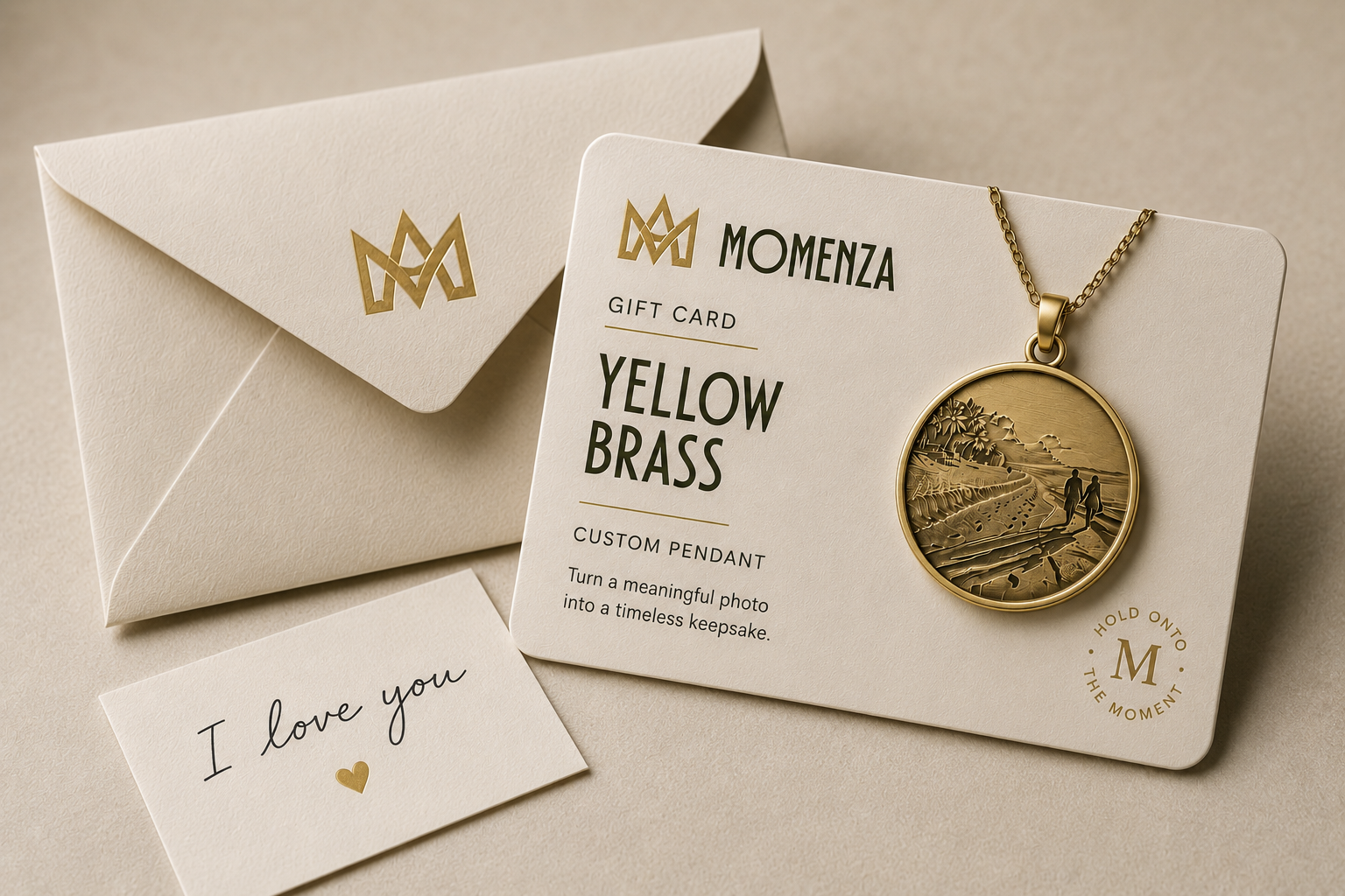 Yellow Brass Momenza gift card