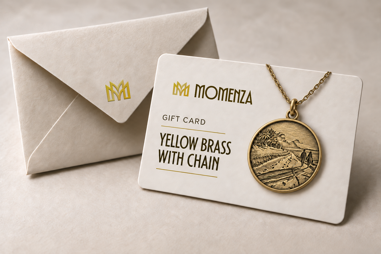 Yellow Brass Momenza gift card